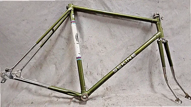 1963 Sekine Vintage Road Bike Frame Set 58cm Large Lugged Butted Steel Japanese~