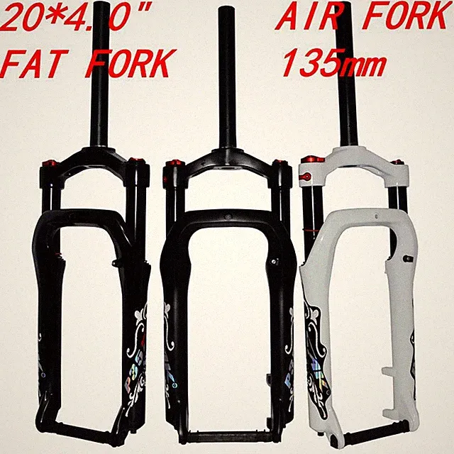 20er Fat Fork Snow Moutain Bike Fork Fat Bicycle Air Gas Locking Suspension Fork