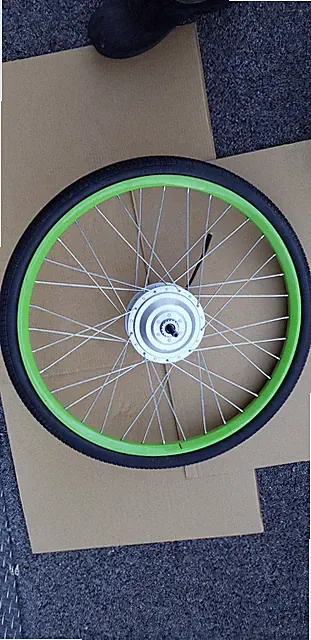 36V 500W Bafang Rear Hub DC Motor 26" Wheel Kit