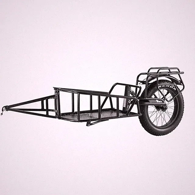 70 Lbs. Bike Cargo Trailer, 2.92 Cu. Ft. Capacity Heavy-Duty Bicycle Wagon Cart