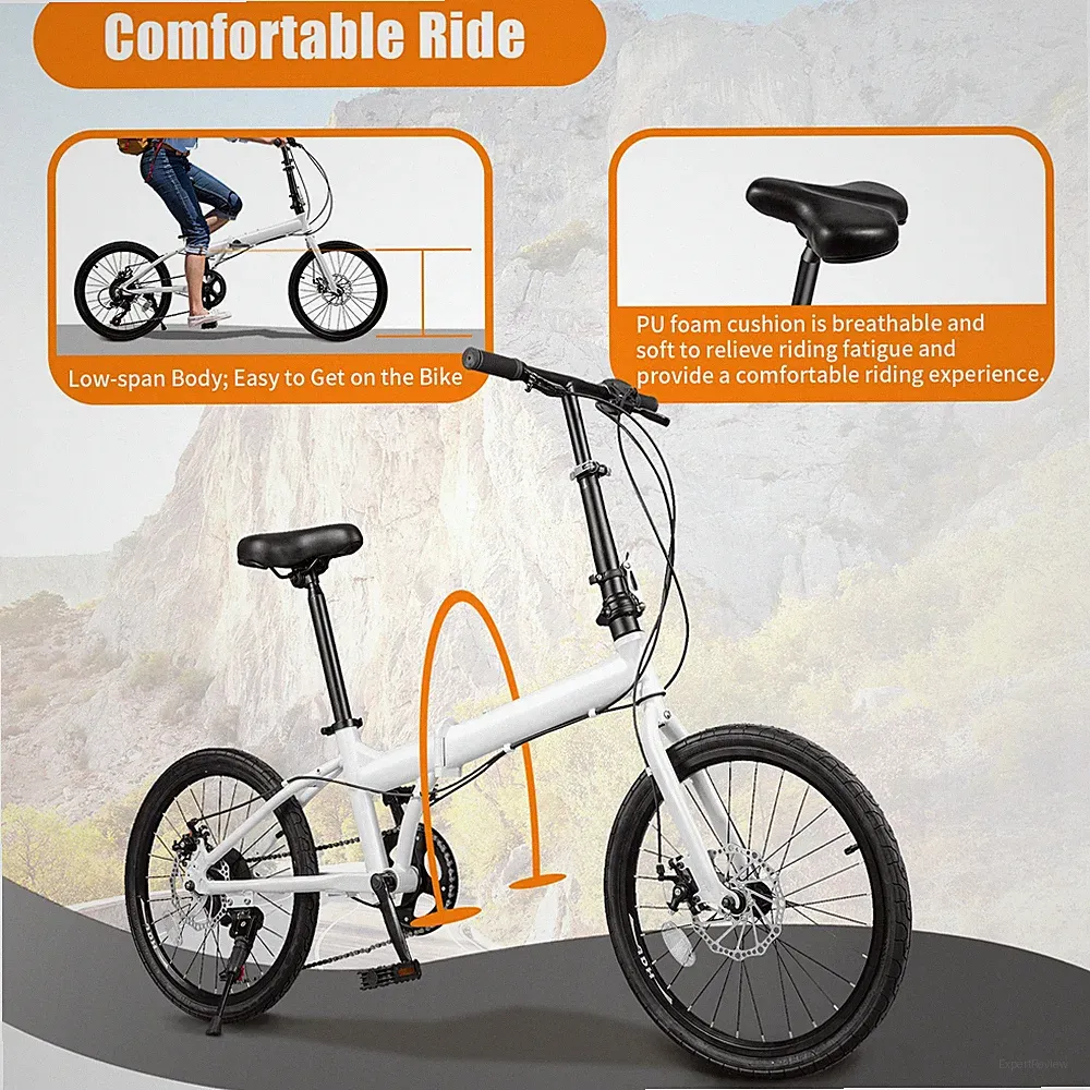 Adult Folding Bikes 20 Inch Folding Mountain Bike 7 Milti Speed Men Bikes MTB