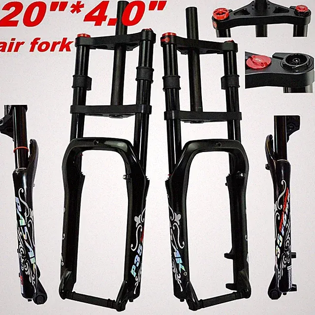 E-bike 20"×4.0 Fat Tire Double Shoulder Fat Bike Fork Snow Mountain Bike Fork