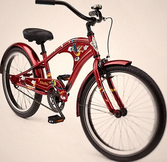 Electra Firetail 1 20 Kids Cruiser Bicycle 20" Wheels Crimson Dragon Steel Frame