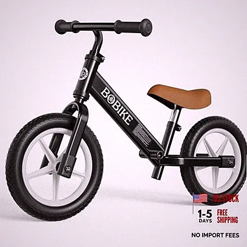 Toddler Balance Bike 2 Year Old, Balance Bike with Footrest for Ages 2 Black
